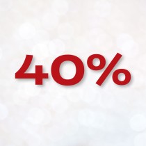 - 40%